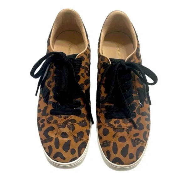 Stuart Weitzman Like New Daryl Sneaker in Leopard Print Size 6.6 - Picture 7 of 8